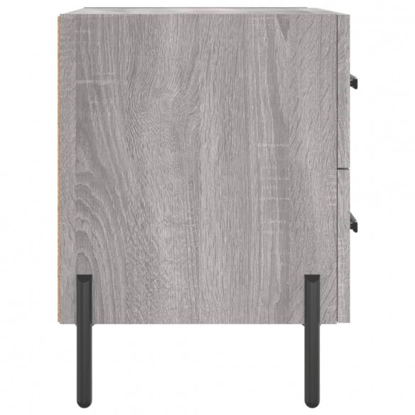 Table de chevet sonoma gris 40x35x47,5 cm bois d’ingénierie