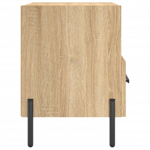 Table de chevet chêne sonoma 40x35x47,5 cm bois d’ingénierie