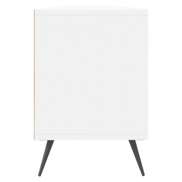 Meuble TV blanc 150x30x44,5 cm bois d'ingénierie