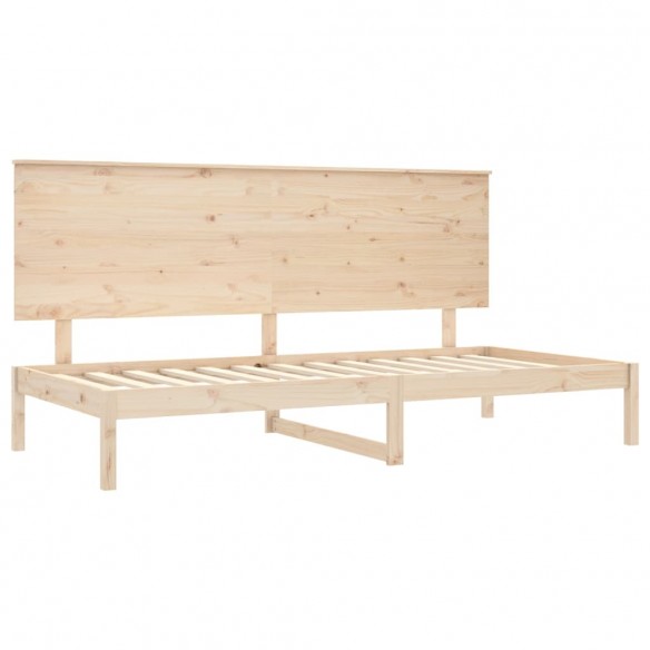 Lit de jour 80x200 cm Bois de pin massif