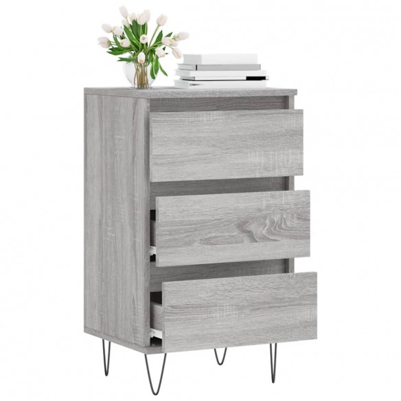 Buffet sonoma gris 40x35x70 cm bois d'ingénierie