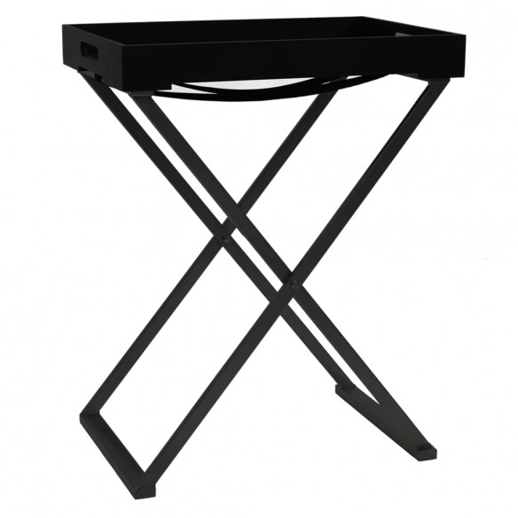 Table pliable Noir 48x34x61 cm MDF