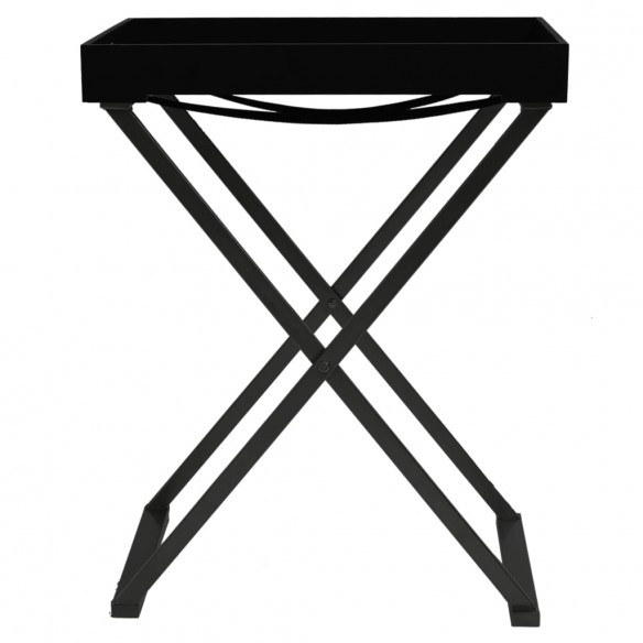 Table pliable Noir 48x34x61 cm MDF