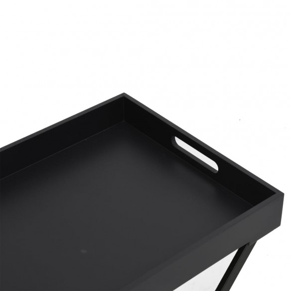 Table pliable Noir 48x34x61 cm MDF