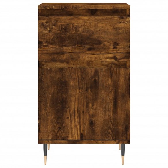 Buffet chêne fumé 40x35x70 cm bois d'ingénierie