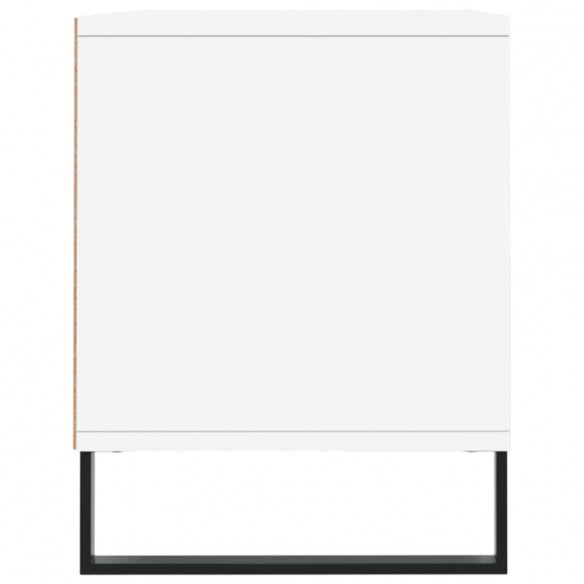 Meuble TV blanc 100x34,5x44,5 cm bois d'ingénierie