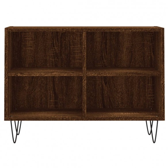 Meuble TV chêne marron 69,5 x 30 x 50 cm bois d'ingénierie