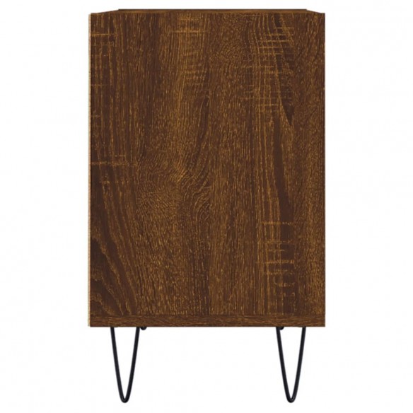 Meuble TV chêne marron 69,5 x 30 x 50 cm bois d'ingénierie