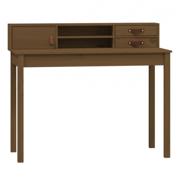 Bureau Marron miel 110x50x93 cm Bois massif de pin