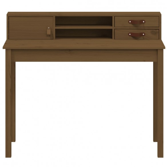 Bureau Marron miel 110x50x93 cm Bois massif de pin