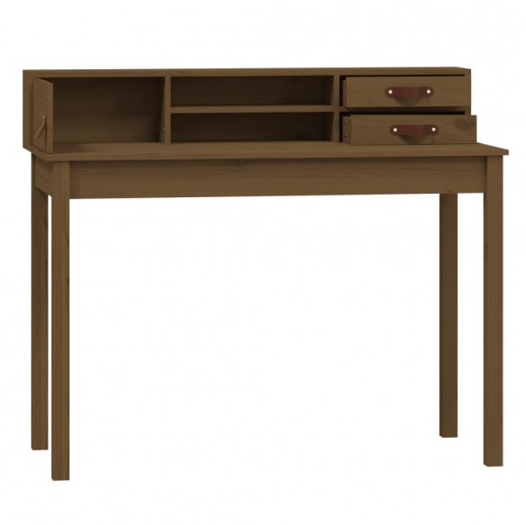 Bureau Marron miel 110x50x93 cm Bois massif de pin