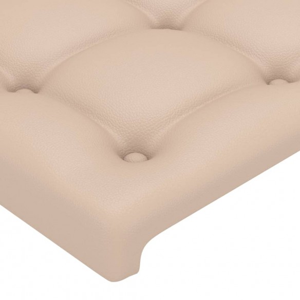 Têtes de lit 2 pcs Cappuccino 100x5x78/88 cm Similicuir