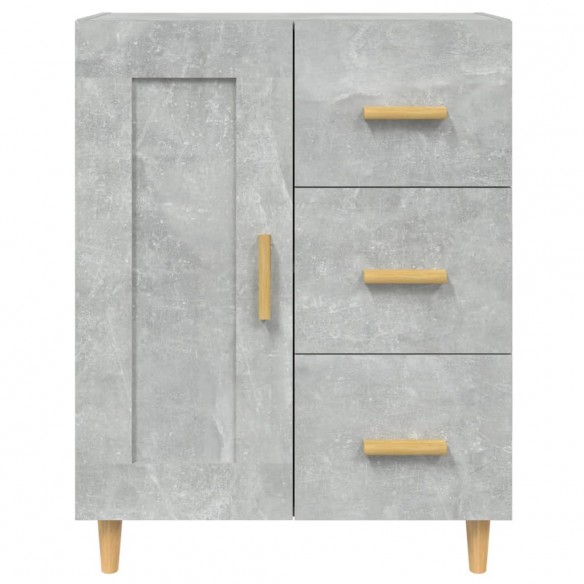 Buffet Gris béton 69,5x34x90 cm Bois d'ingénierie