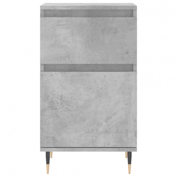 Buffet gris béton 40x35x70 cm bois d'ingénierie