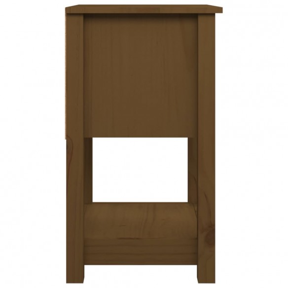 Tables de chevet 2 pcs Marron miel 40x35x61,5 cm Pin solide