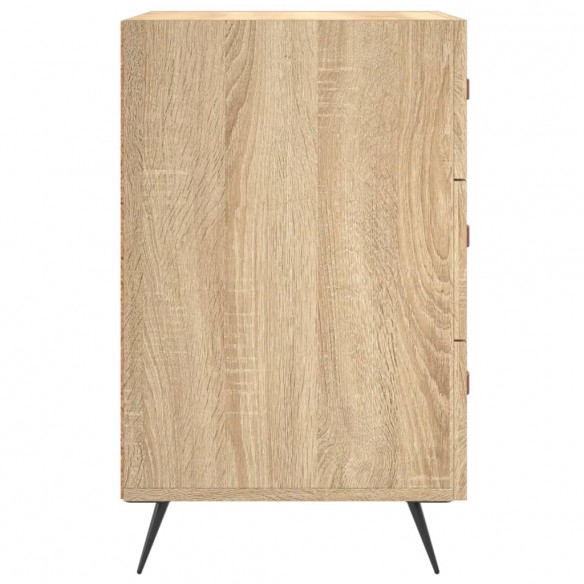 Table de chevet chêne sonoma 40x40x66 cm bois d'ingénierie