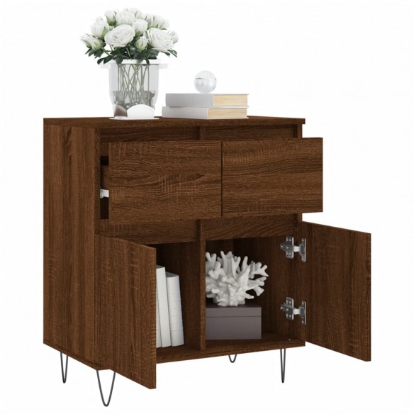 Buffet Chêne marron 60x35x70 cm Bois d'ingénierie