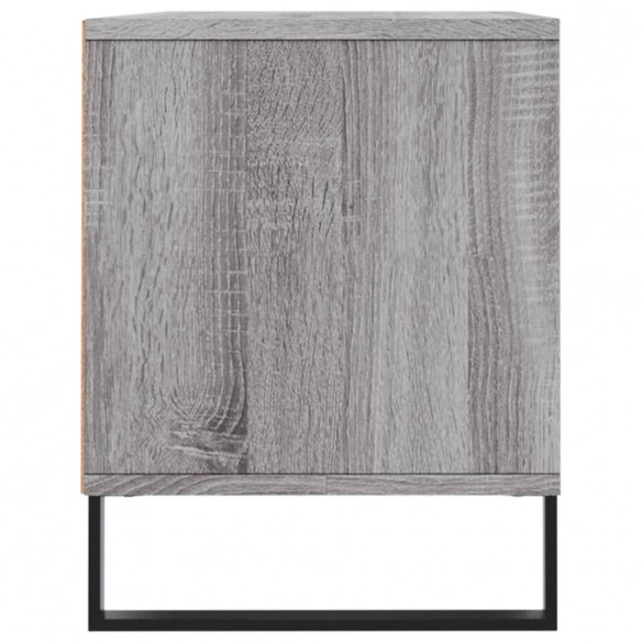 Meuble TV sonoma gris 100x34,5x44,5 cm bois d'ingénierie