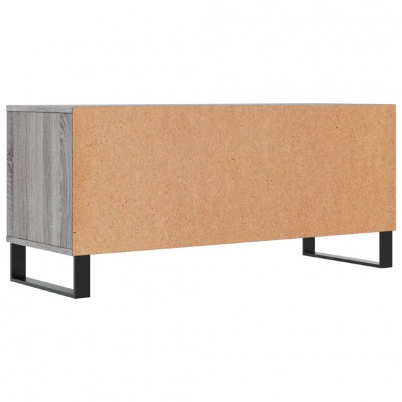 Meuble TV sonoma gris 100x34,5x44,5 cm bois d'ingénierie