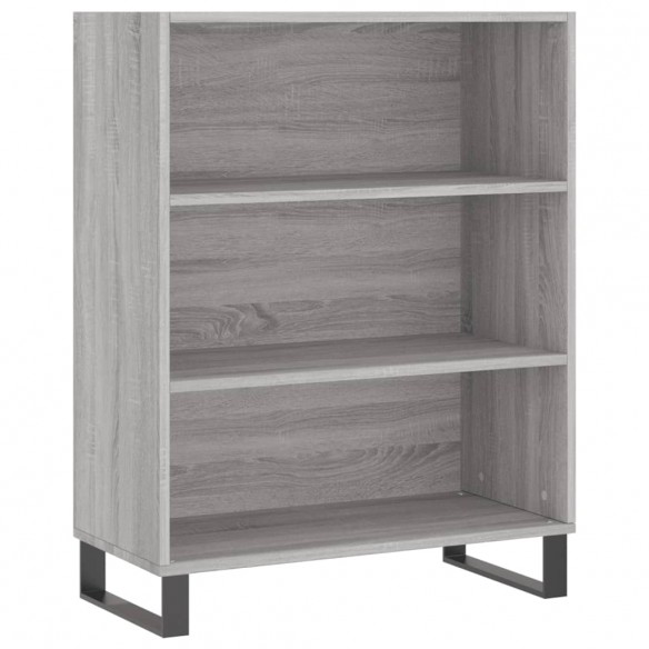 Armoire à étagères sonoma gris 69,5x32,5x90cm bois d'ingénierie