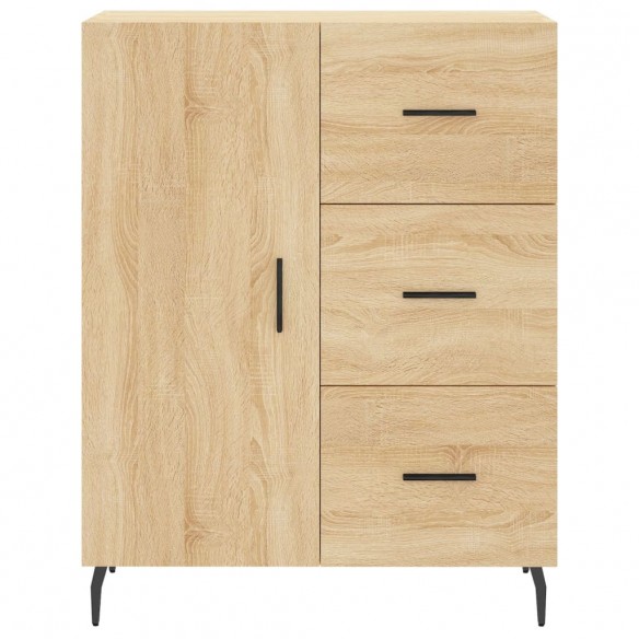 Buffet chêne sonoma 69,5x34x90 cm bois d'ingénierie