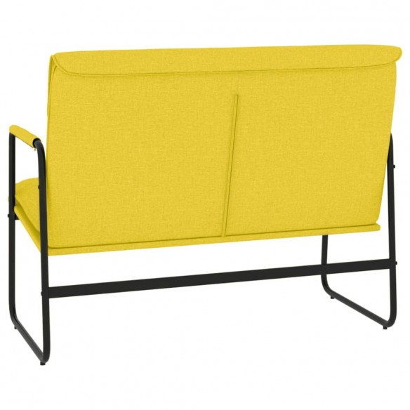 Banc Jaune clair 100x64x80 cm Tissu