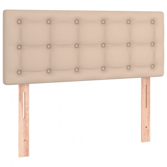 Cadre de lit avec matelas Cappuccino 80x200 cm