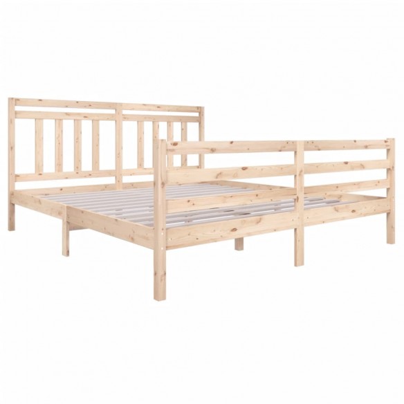 Cadre de lit Bois massif 180x200 cm Super King