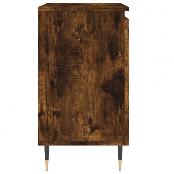 Armoire de bain chêne fumé 58x33x60 cm bois d'ingénierie