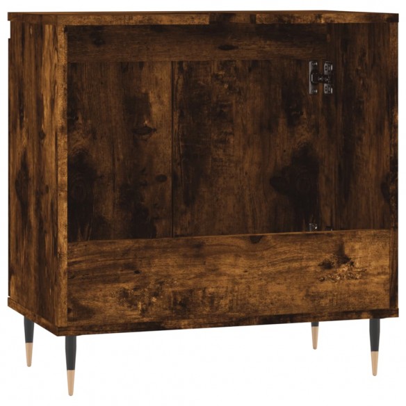 Armoire de bain chêne fumé 58x33x60 cm bois d'ingénierie