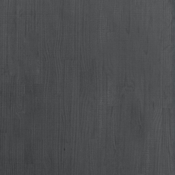 Armoire haute Gris 80x30x210 cm Bois de pin solide