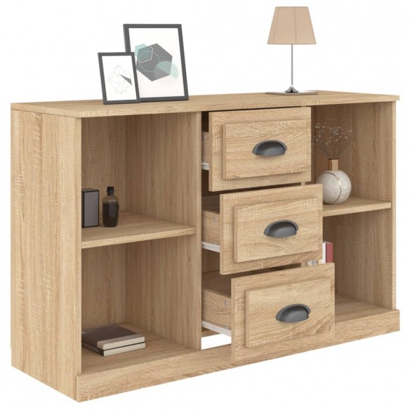 Buffet chêne sonoma 104,5x35,5x67,5 cm bois d'ingénierie