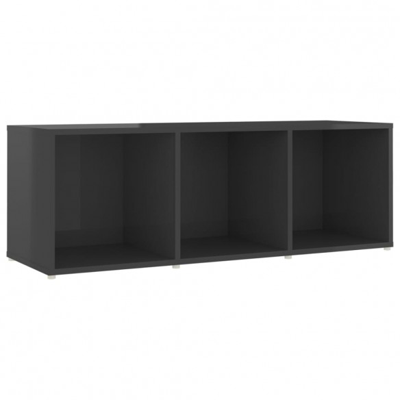 Meubles TV 2 pcs Gris brillant 107x35x37 cm Aggloméré