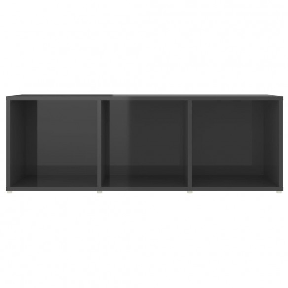 Meubles TV 2 pcs Gris brillant 107x35x37 cm Aggloméré