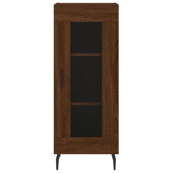 Buffet Chêne marron 34,5x34x90 cm Bois d'ingénierie