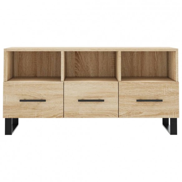 Meuble TV chêne sonoma 102x36x50 cm bois d'ingénierie