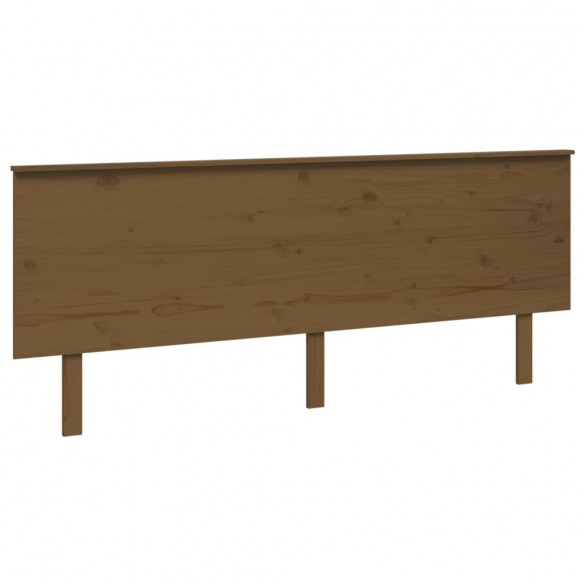 Tête de lit Marron miel 204x6x82,5 cm Bois massif de pin