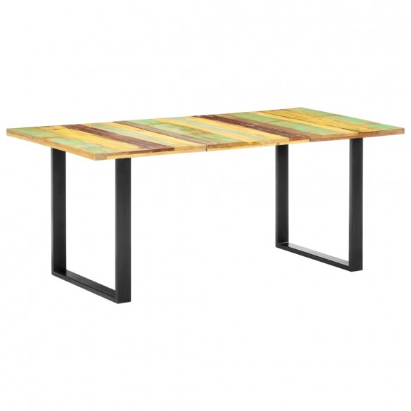 Table de salle à manger 180x90x76cm Bois de récupération solide