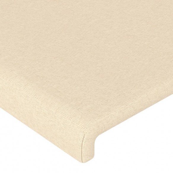 Tête de lit Crème 80x5x78/88 cm Tissu