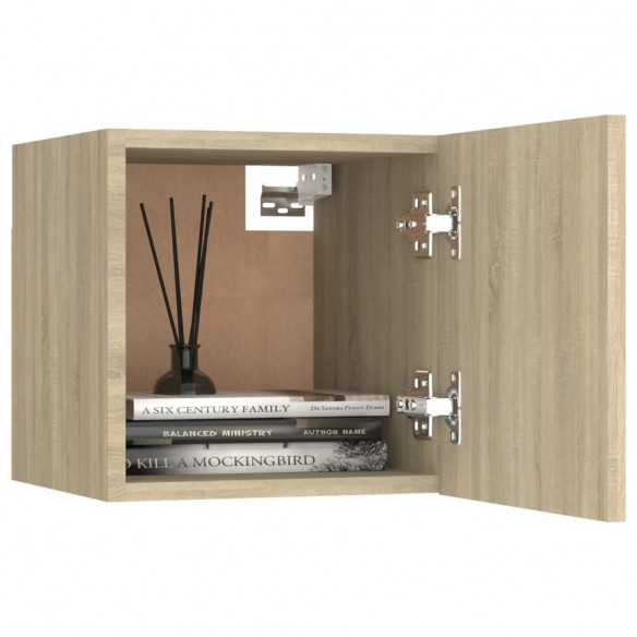 Meubles TV muraux 4 pcs Chêne sonoma 30,5x30x30 cm