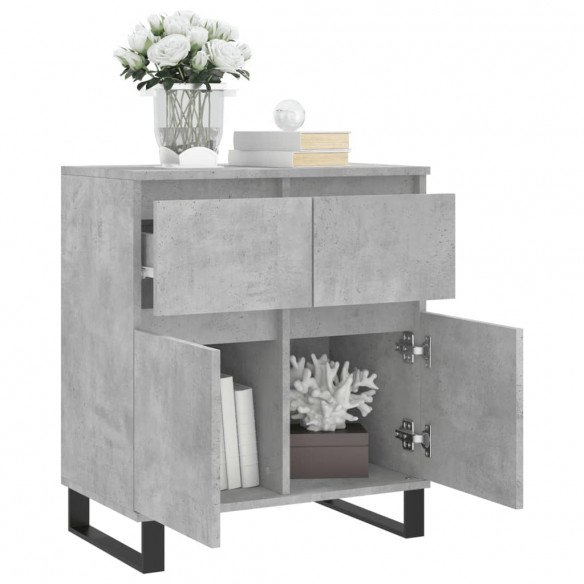 Buffet Gris béton 60x35x70 cm Bois d'ingénierie