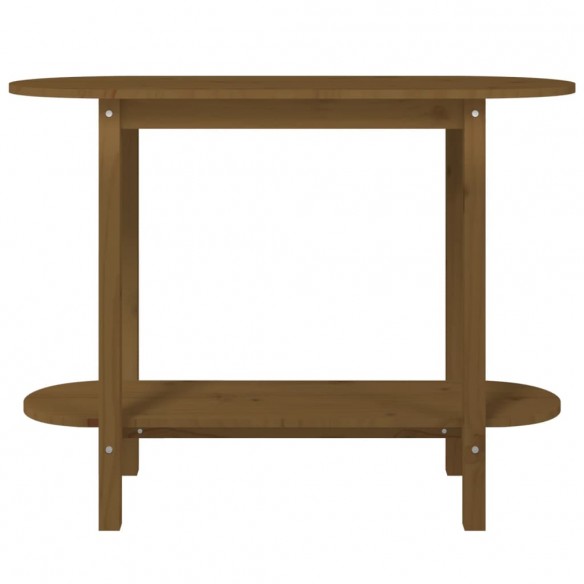 Table console Marron miel 110x40x80 cm Bois massif de pin