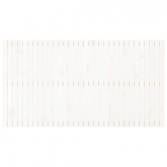 Tête de lit murale Blanc 204x3x110 cm Bois massif de pin