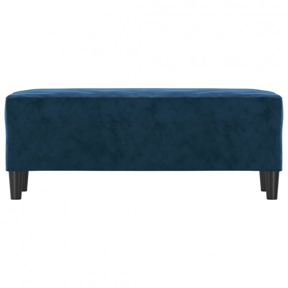 Banc Bleu 100x35x41 cm Velours