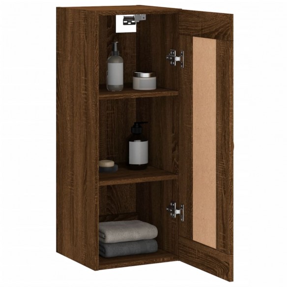 Armoire murale chêne marron 34,5x34x90 cm bois d'ingénierie