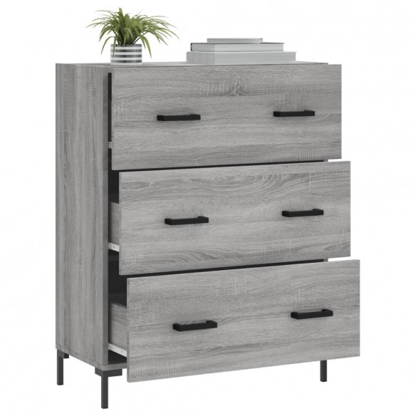 Buffet sonoma gris 69,5x34x90 cm bois d'ingénierie