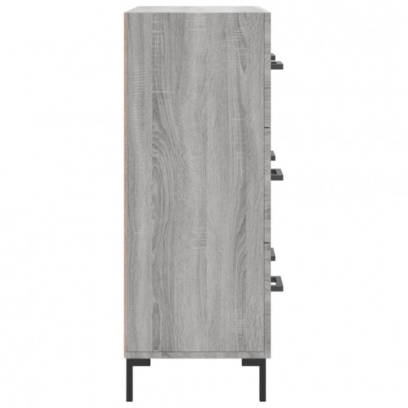 Buffet sonoma gris 69,5x34x90 cm bois d'ingénierie