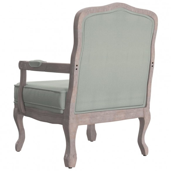 Fauteuil gris clair 64x64x90 cm velours