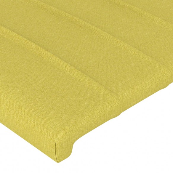 Têtes de lit 2 pcs Vert 100x5x78/88 cm Tissu