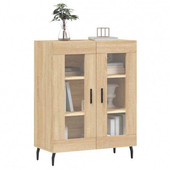 Buffet chêne sonoma 69,5x34x90 cm bois d'ingénierie